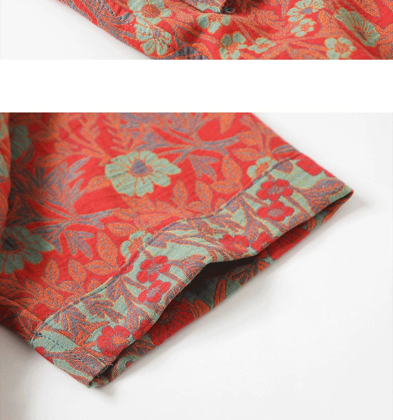 Cotton Double Gauze Japanese Kimono Robe